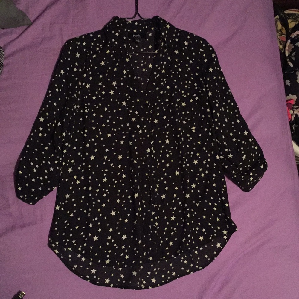 sheer star blouse